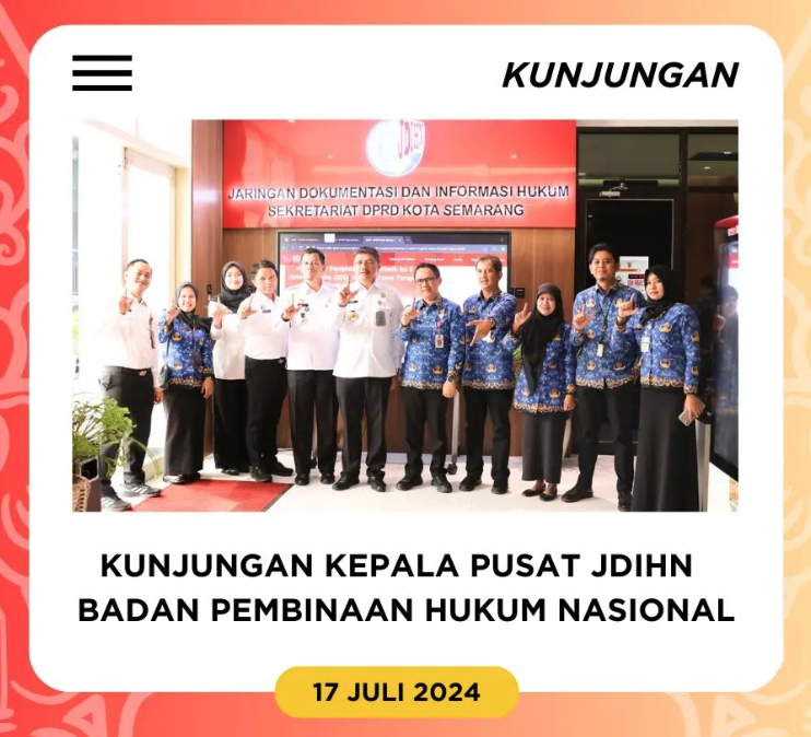 Image KUNJUNGAN KEPALA PUSAT JDIHN BADAN PEMBINAAN HUKUM NASIONAL