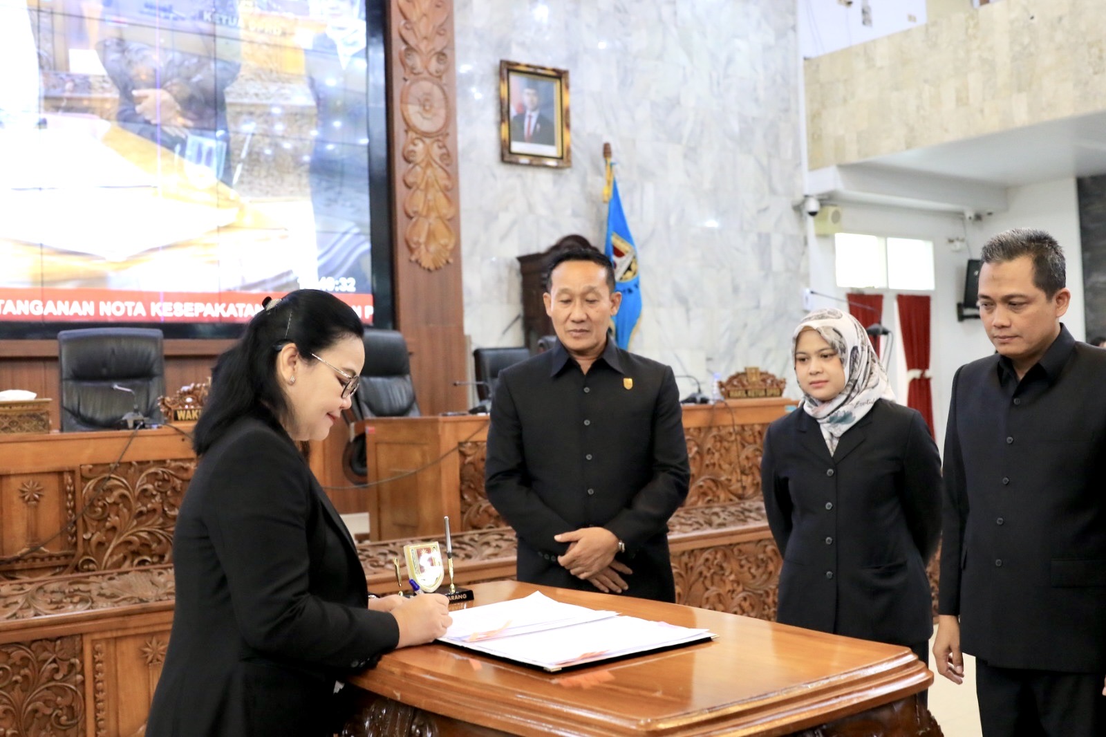Image Blog Rapat Paripurna dengan agenda Penandatanganan Nota Kesepakatan Rancangan Perubahan Kebijakan Umum Anggaran dan Perubahan Prioritas dan Plafon Anggaran Sementara APBD Kota Semarang TA 2025